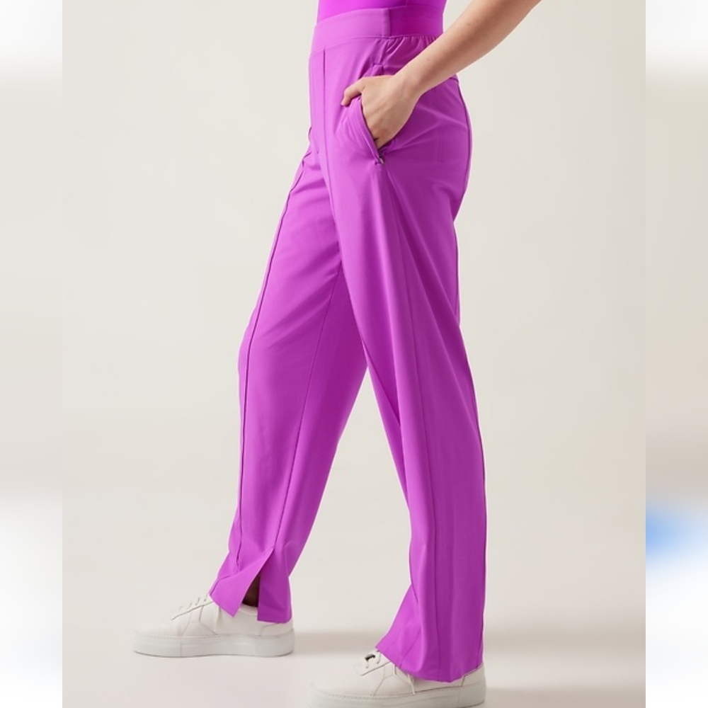 ATHLETA Women's Brooklyn Heights Pant in "Jazzy Purple" Size 8 New with Tags
